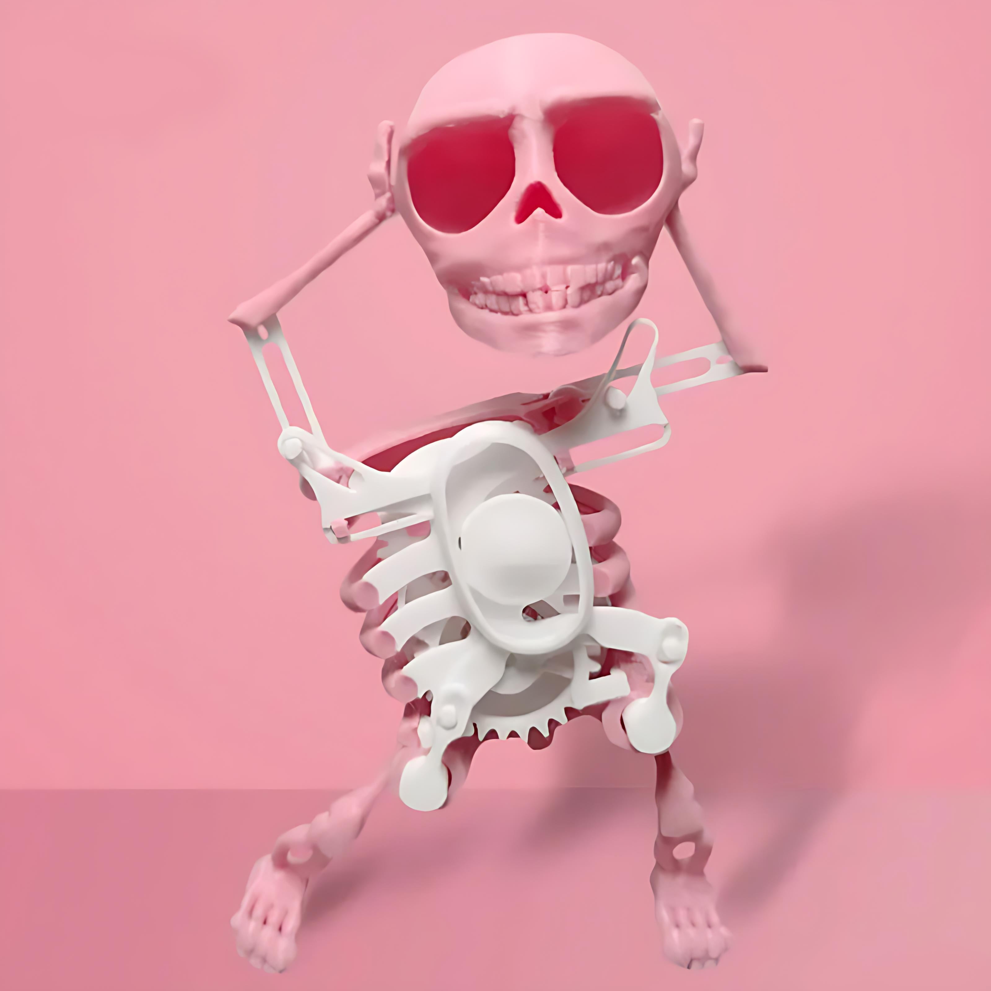 3D Dancing Skeleton Wind-Up Fidget Toy