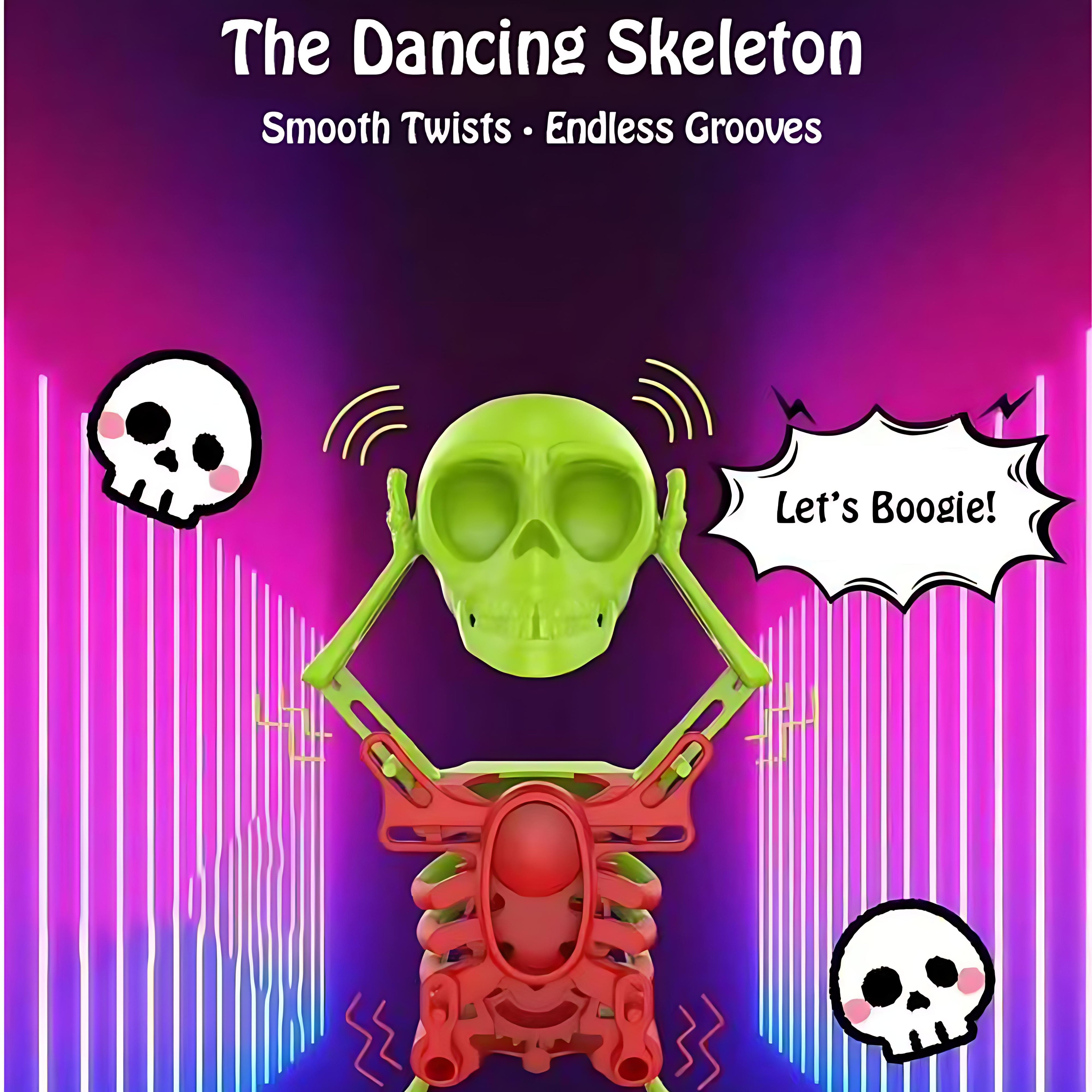 3D Dancing Skeleton Wind-Up Fidget Toy