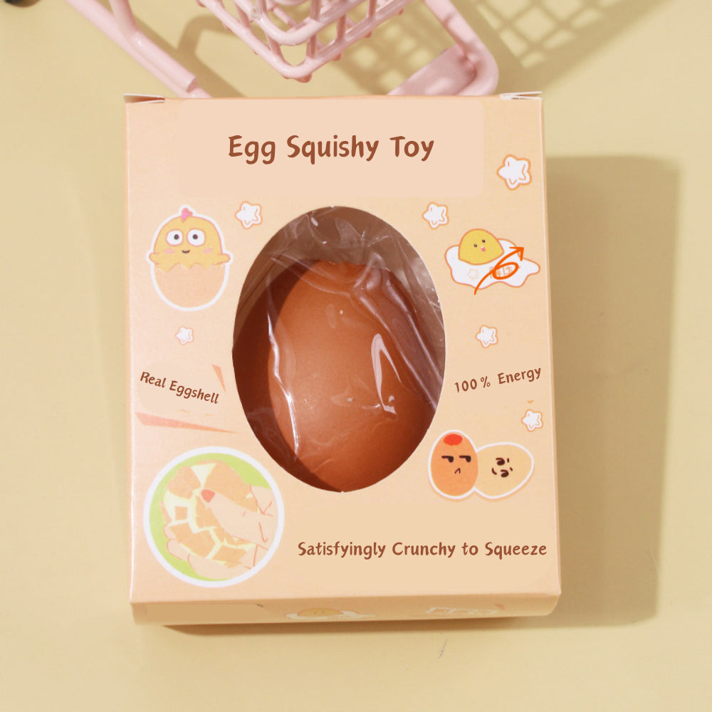 Realistic Silicone Egg Squeeze Toy