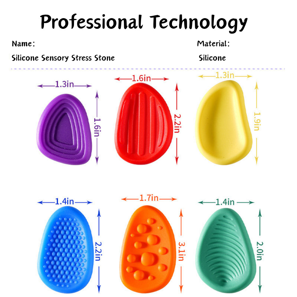 2 Sets Pack Sensory Stress Relief Stone
