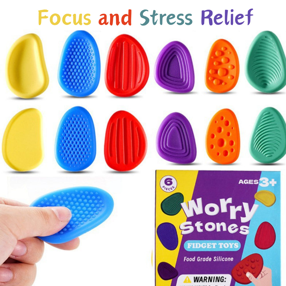 2 Sets Pack Sensory Stress Relief Stone